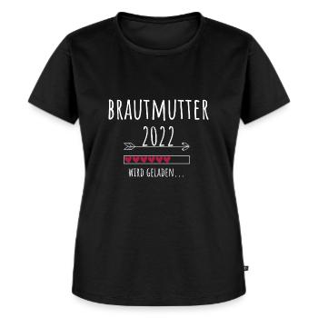 Brautmutter 2022 Ankündigung Hochzeit Verlobung - Frauen Premium Bio T-Shirt - Schwarz - Vorne - Selfina (174cm)