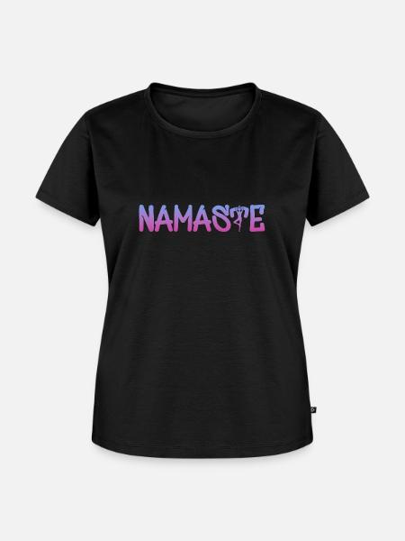 Namaste - Frauen Premium Bio T-Shirt - Schwarz