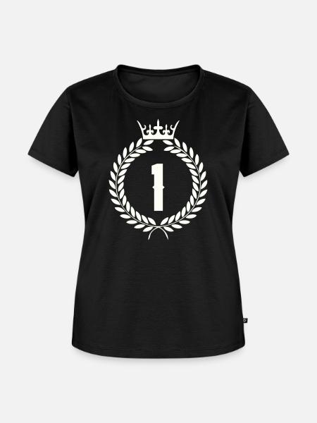1_kranz - Frauen Premium Bio T-Shirt - Schwarz