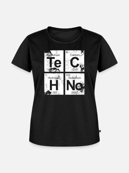 Dirty Techno Chemie - Frauen Premium Bio T-Shirt - Schwarz