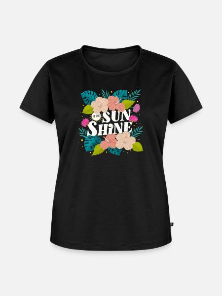 Tropical Summer - Frauen Premium Bio T-Shirt - Schwarz