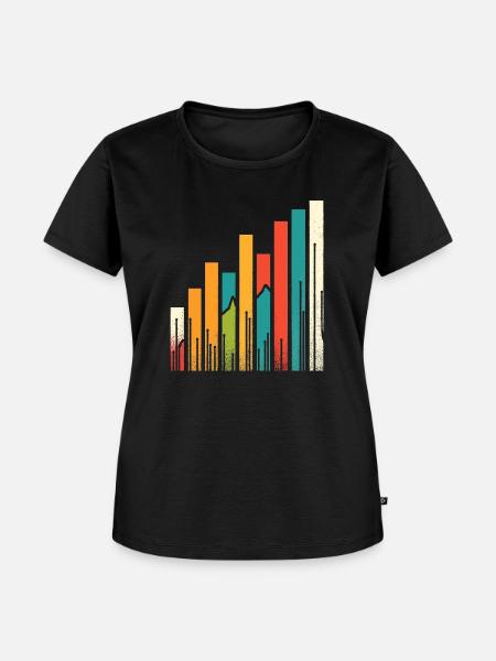 Datenanalyse & Diagramme - Visuelle Geschenkidee - Frauen Premium Bio T-Shirt - Schwarz