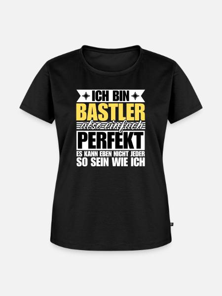 Perfekter Bastler - Frauen Premium Bio T-Shirt - Schwarz