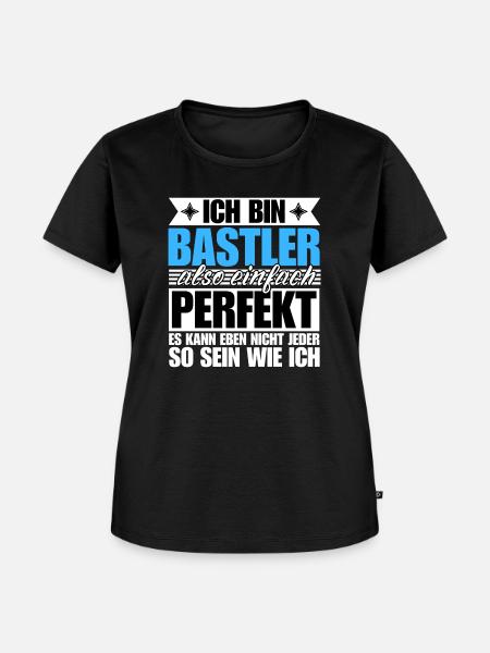 Perfekter Bastler - Frauen Premium Bio T-Shirt - Schwarz