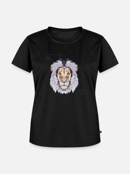 Crystal Lion - Frauen Premium Bio T-Shirt - Schwarz