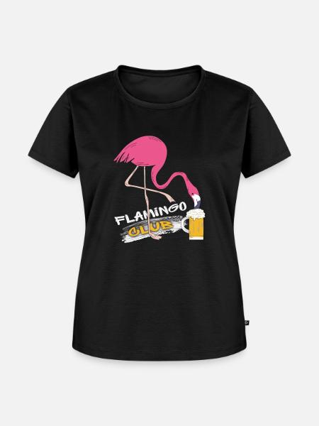 Flamingo Club - Frauen Premium Bio T-Shirt - Schwarz