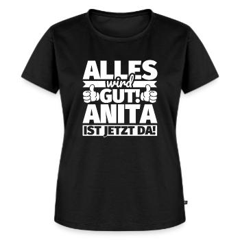 Anita Vorname Geschenk lustiger Spruch - Frauen Premium Bio T-Shirt - Schwarz - Vorne - Selfina (174cm)