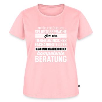 Tiermedizinischer Fachangestellter - Frauen Premium Bio T-Shirt - Rosa - Vorne - AI Model Female 172 dark (172cm)