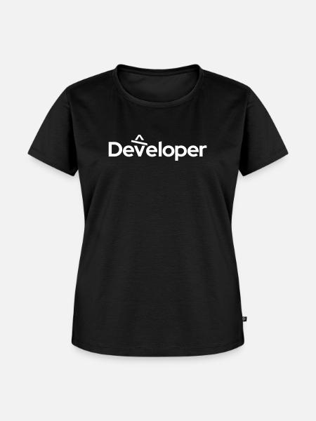 Developer - Entwickler - Frauen Premium Bio T-Shirt - Schwarz