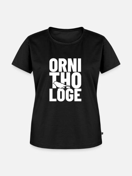 ornithologe vogelkunde - Frauen Premium Bio T-Shirt - Schwarz