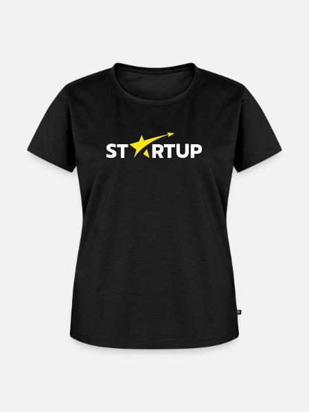 Startup - Frauen Premium Bio T-Shirt - Schwarz