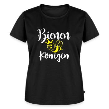 Bienen Königin - Frauen Premium Bio T-Shirt - Schwarz - Vorne - Selfina (174cm)