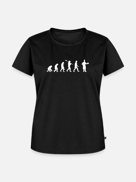 Koch - Evolution des Menschen / Darwin - Frauen Premium Bio T-Shirt - Schwarz