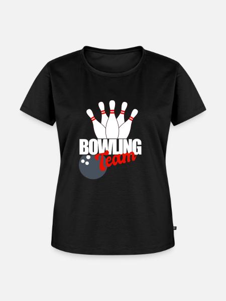 BOWLING TEAM - Frauen Premium Bio T-Shirt - Schwarz