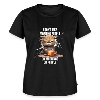 I don't Like Morning people or Morning Or people, - Women's Premium Organic T-shirt - black - Front - Selfina (174cm)
