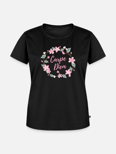Carpe Diem - Frauen Premium Bio T-Shirt - Schwarz