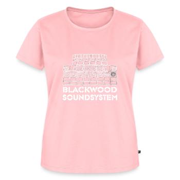Système de son - T-shirt Premium bio Femme - rose - Devant - AI Model Female 172 dark (172cm)