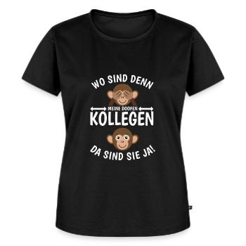 Arbeitskollegen Abschied Rente Lustiger Spruch - Frauen Premium Bio T-Shirt - Schwarz - Vorne - Selfina (174cm)