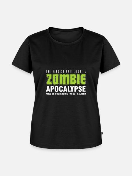 Zombie Apocalypse - Frauen Premium Bio T-Shirt - Schwarz