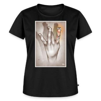 Mr. West Side - Women's Premium Organic T-shirt - black - Front - Selfina (174cm)