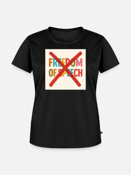 Meinungsfreiheit - Frauen Premium Bio T-Shirt - Schwarz