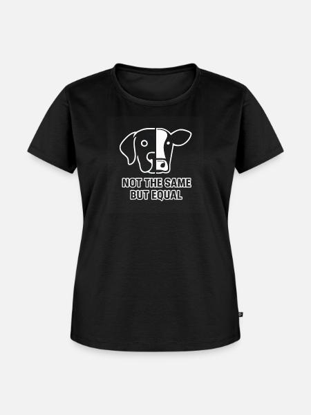 Hund Kuh - Frauen Premium Bio T-Shirt - Schwarz