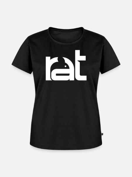 Rat - Ratte - Frauen Premium Bio T-Shirt - Schwarz