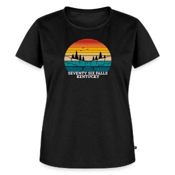 Seventy Six Falls Kentucky - Women's Premium Organic T-shirt - black - Front - Selfina (174cm)