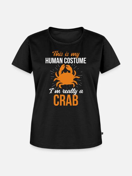 Krabbe - Frauen Premium Bio T-Shirt - Schwarz