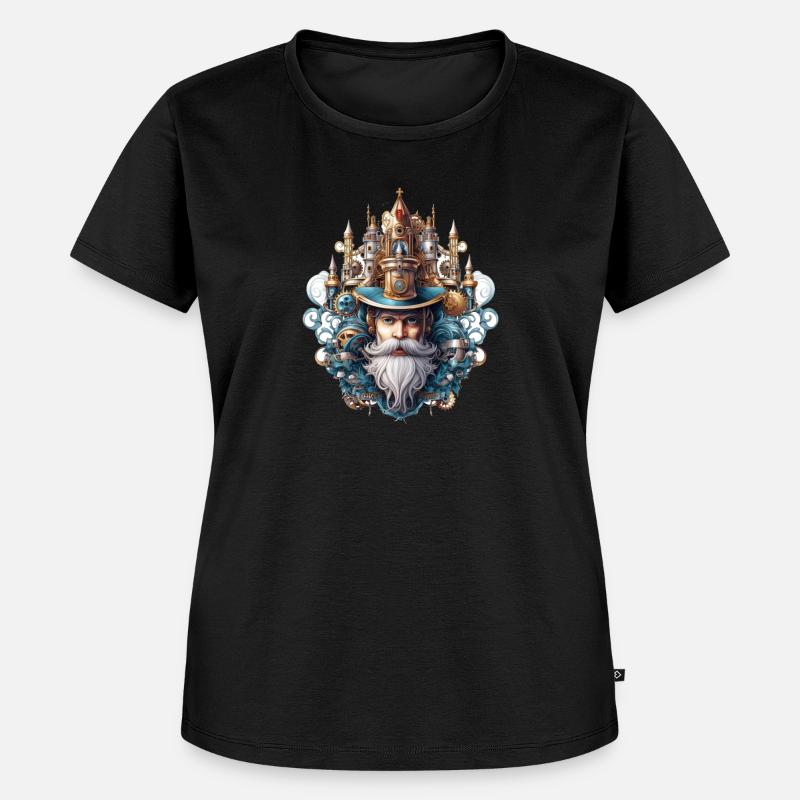 Nutcracker protects his castle and eats nuts - Women's Premium Organic T-shirt - black