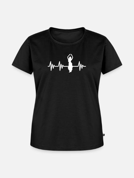 Bauchtanz Herzschlag Belly Dance - Frauen Premium Bio T-Shirt - Schwarz