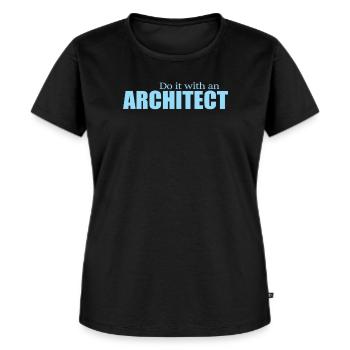 ARCHITECTE - T-shirt Premium bio Femme - noir - Devant - Selfina (174cm)