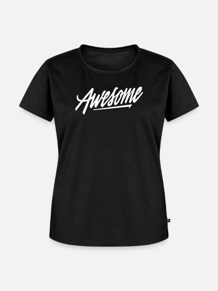 Awesome - Frauen Premium Bio T-Shirt - Schwarz