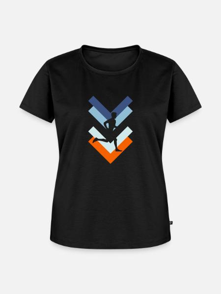 Lauf - Frauen Premium Bio T-Shirt - Schwarz
