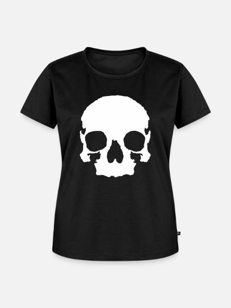 Totenkopf - Frauen Premium Bio T-Shirt - Schwarz