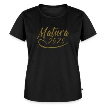Matura 2025 - Frauen Premium Bio T-Shirt - Schwarz - Vorne - Selfina (174cm)