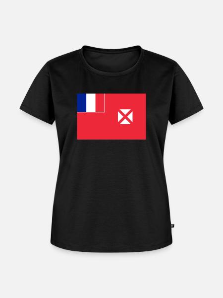 Hinweis Wallis und Futuna - Frauen Premium Bio T-Shirt - Schwarz