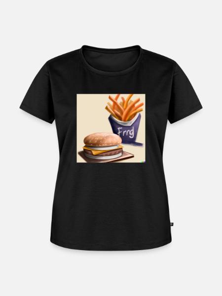 Bürger Menu - Frauen Premium Bio T-Shirt - Schwarz