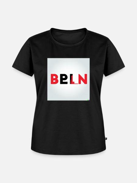 BERLIN Design Black´n Red - Frauen Premium Bio T-Shirt - Schwarz