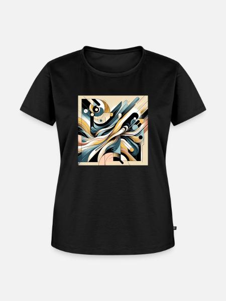 modern style4 - Frauen Premium Bio T-Shirt - Schwarz