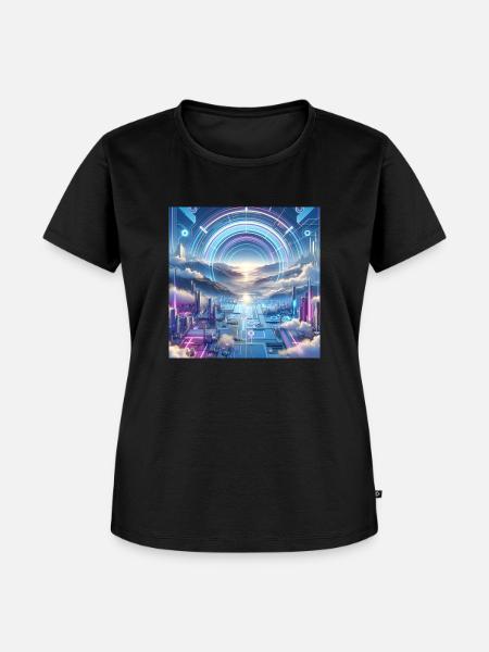Futurecore aesthetic - Frauen Premium Bio T-Shirt - Schwarz