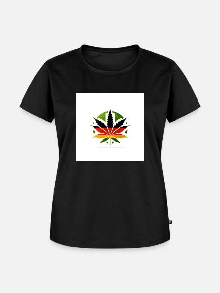 logo hemp germany - Frauen Premium Bio T-Shirt - Schwarz