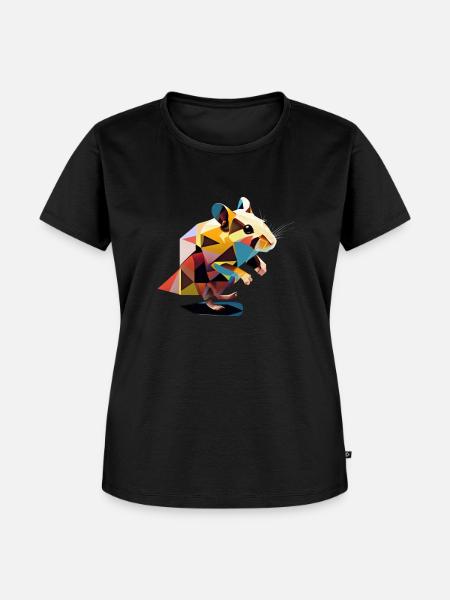 Hamster - Frauen Premium Bio T-Shirt - Schwarz