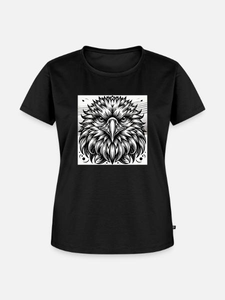 adler kunst - Frauen Premium Bio T-Shirt - Schwarz