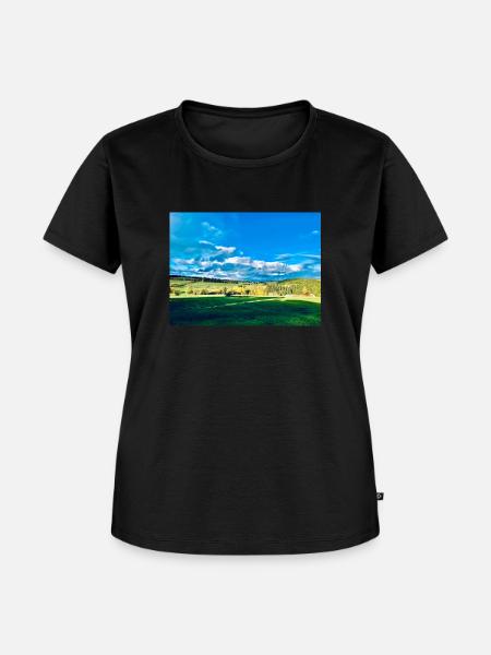 Himmel - Frauen Premium Bio T-Shirt - Schwarz
