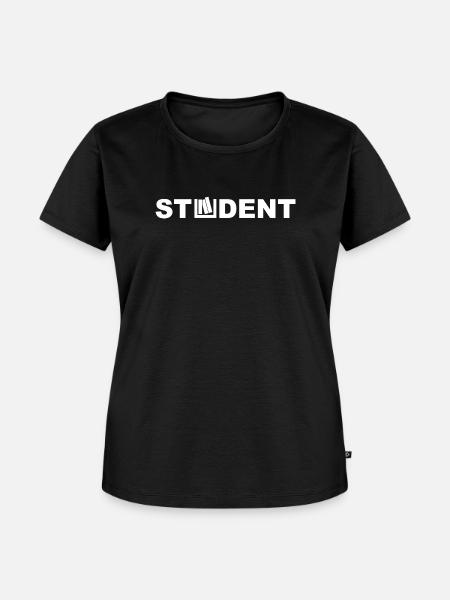 Student - Frauen Premium Bio T-Shirt - Schwarz
