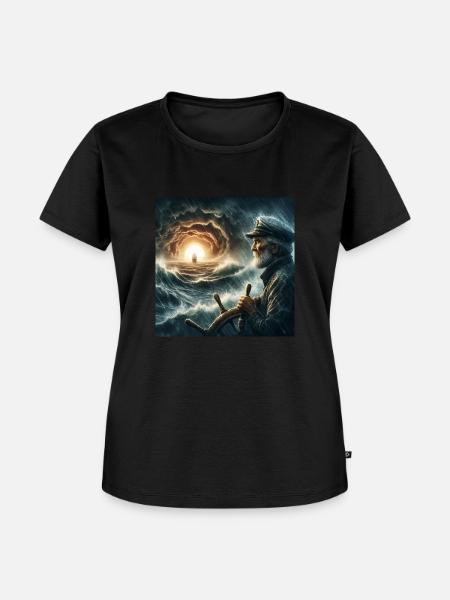 Matrose - Frauen Premium Bio T-Shirt - Schwarz