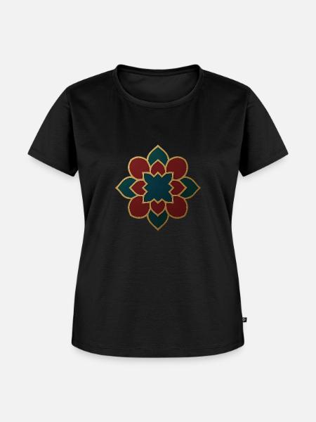 Orientalisches Muster - Frauen Premium Bio T-Shirt - Schwarz