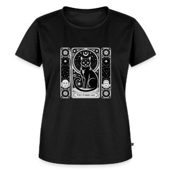 La carta dei tarocchi familiare - Maglietta ecologica premium da donna - nero - Fronte - Selfina (174cm)