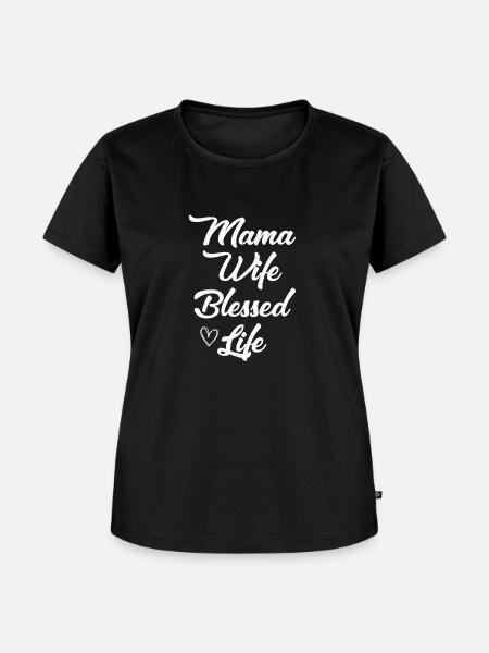 Mama Mutter - Frauen Premium Bio T-Shirt - Schwarz